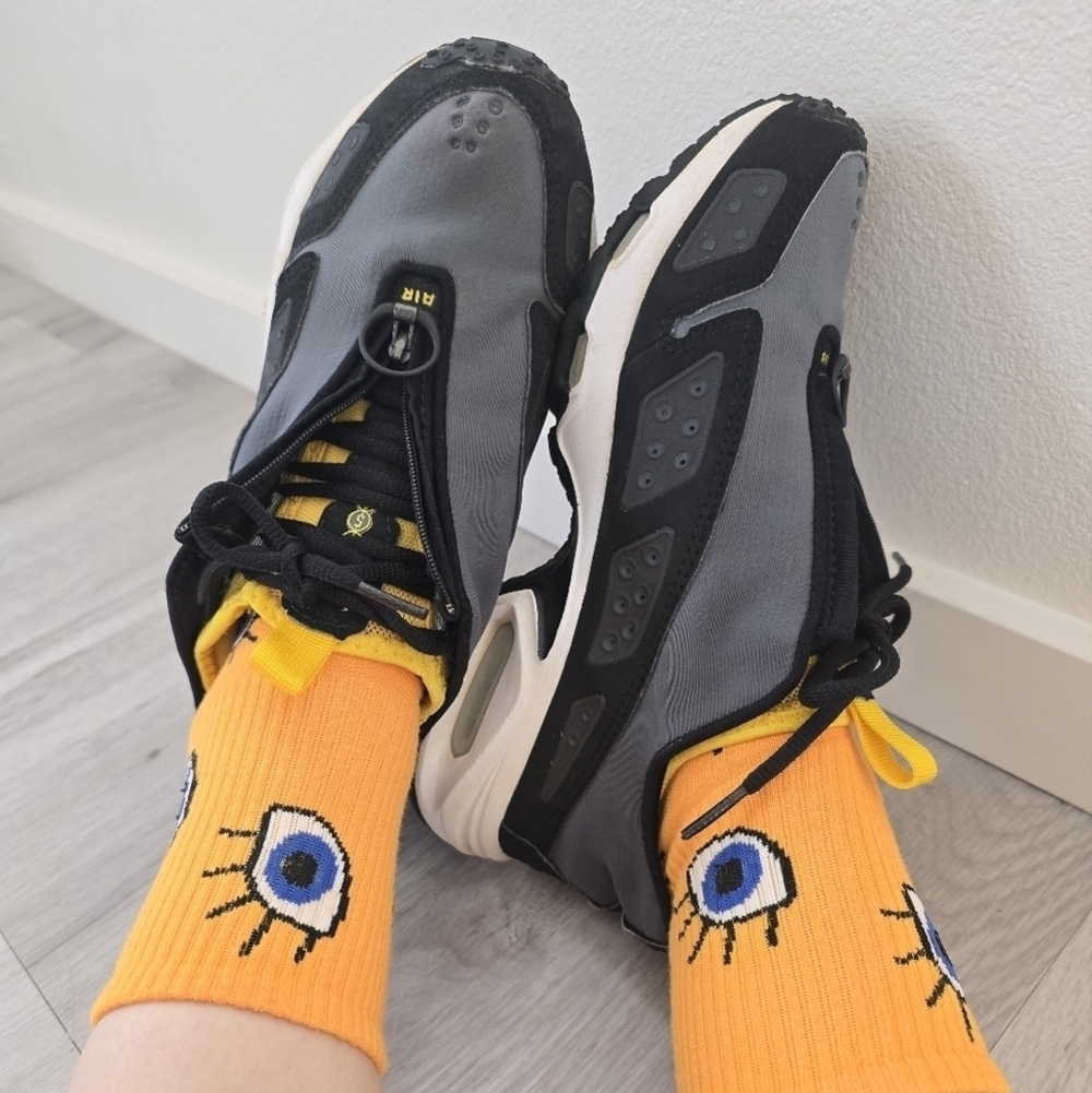 VTG Nike | Air Surrender Max '99 grey black sporty low-top sneakers | WMS 7.5